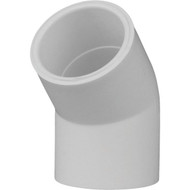 Charlotte Pipe 3/4 In. Slip x Slip Schedule 40 45 Deg. PVC Elbow (1/8 Bend)