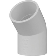 Charlotte Pipe 1-1/2 In. Slip x Slip Schedule 40 45 Deg. PVC Elbow (1/8 Bend)