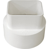 IPEX Canplas 2 In. x 3 In. x 4 In. PVC Downspout Adapter