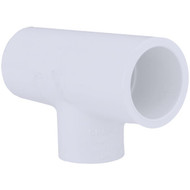Charlotte Pipe 3/4 In. A x 3/4 In. B x 1/2 In. C Schedule 40 Pressure Reducing PVC Tee