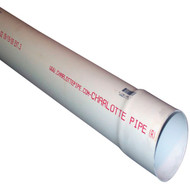 Charlotte Pipe 3 In. x 10 Ft. Solid PVC Drain and Sewer Pipe Belled End