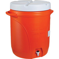Rubbermaid 10 Gal. Orange Water Jug with In-Molded Handle