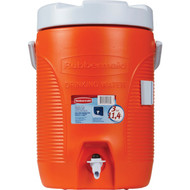 Rubbermaid 3 Gal. Orange Water Jug with Swing-Top Handle