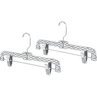 Whitmor Crystal Cut Clear Plastic Pant/Skirt Hanger (2-Pack)