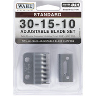Wahl Satin Chrome Replacement Clipper Blade Set with Oil