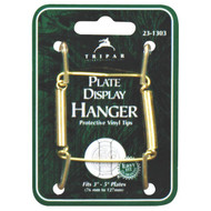 Tripar 3 In. to 5 In. Brass Wire Plate Hanger  2 Lb. Weight Capacity