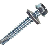 Hillman #12 - 14 x 3/4 In. Washer Head Self-Drilling Sheet Metal Screw (100 Ct.)
