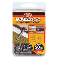 Hillman 3/16 In. x 1-1/4 In. Chrome Oval Head Walldog Self-Drilling Wall Anchor (20 Ct.)