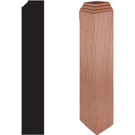 House of Fara 1 In. x 1 In. x 6 In. Solid Red Oak Inside Corner Block