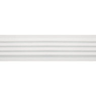 House of Fara 3/4 In. W. x 3 In. H. x 8 Ft. L. White MDF Fluted Casing Molding