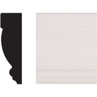 House of Fara 3/4 In. W. x 2-1/2 In. H. x 8 Ft. L. White MDF Fluted Casing Molding