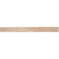 House of Fara 7/16 In. W. x 3 In. H. x 7 Ft. L. Natural Solid Oak Fluted Wood Casing