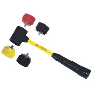 Nupla 16 Oz. Plastic Quick Change Mallet with Fiberglass Handle and Interchangeable Tips