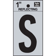 Hy-Ko Vinyl 1 In. Reflective Adhesive Letter  S