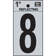 Hy-Ko Vinyl 1 In. Reflective Adhesive Number Eight