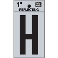 Hy-Ko Vinyl 1 In. Reflective Adhesive Letter  H