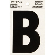 Hy-Ko Vinyl 3 In. Reflective Adhesive Letter  B