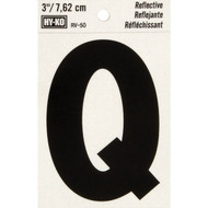 Hy-Ko Vinyl 3 In. Reflective Adhesive Letter  Q