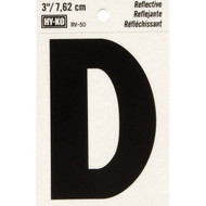 Hy-Ko Vinyl 3 In. Reflective Adhesive Letter  D