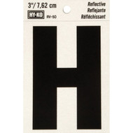 Hy-Ko Vinyl 3 In. Reflective Adhesive Letter  H