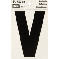 Hy-Ko Vinyl 3 In. Reflective Adhesive Letter  V