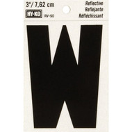 Hy-Ko Vinyl 3 In. Reflective Adhesive Letter  W