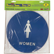 Hy-Ko Plastic Restroom Sign  Women