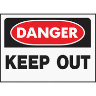 Hy-Ko Polyethylene Sign  Danger Keep Out