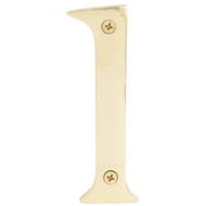 Hy-Ko 4 In. Polished Brass House Number One