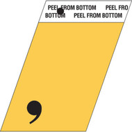 Hy-Ko 1-1/2 In. Aluminum Adhesive Symbol  Comma