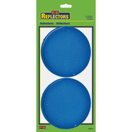 Hy-Ko 3-1/4 In. Dia. Round Blue Press-On Reflector (2-Pack)