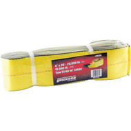 Erickson 4 In. x 30 Ft. 10 000 Lb. Safe Work Load Polyester Tow Strap with Loops  Yellow
