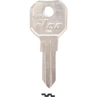 ILCO Nickel Plated Gas Cap Key  1611R (10-Pack)