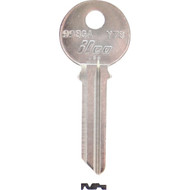 ILCO Yale Nickel Plated House Key  Y78 / 998GA (10-Pack)