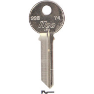 ILCO Yale Nickel Plated House Key  Y4 / 998 (10-Pack)