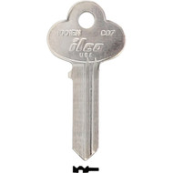 ILCO Corbin Nickel Plated House Key  CO7 / 1001EN (10-Pack)