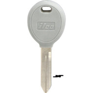 ILCO Chrysler TKO Nickel Plated Transponder Chip Key