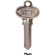 Do it Best Segal Nickel Plated House Key  SE1 / 1022 DIB (10-Pack)
