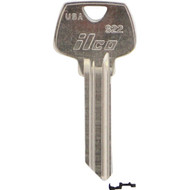 ILCO Sargent Nickel Plated House Key  S22 (10-Pack)