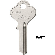 ILCO Taylor Nickel Plated Garage Door Key  T7/1141GE (10-Pack)