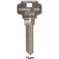 ILCO Dexter Nickel Plated House Key  DE8 / D1054KA (10-Pack)