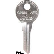 ILCO APS Nickel Plated File Cabinet Key AP2 / 102AM (10-Pack)