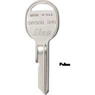 ILCO GM Nickel Plated Automotive Key  B49 / S1098B (10-Pack)
