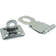 Seachoice 1 In. x 2-3/4 In. Polished Stainless Steel Swivel Eye Safety Hasp