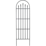 Panacea Metal Arch Finial Black Trellis