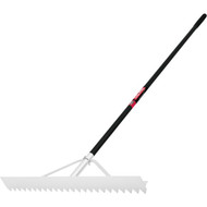 Tru Pro 36 In. Aluminum Asphalt Landscape Rake (20-Tine)