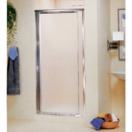 Sterling Vista Pivot II 31-1/4 In. W. X 65-1/2 In. H. Chrome Pebbled Glass Shower Door