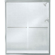 Sterling Finesse 59-5/8 In. W. X 70-5/16 In. H. Chrome Frameless Clear Sliding Shower Door