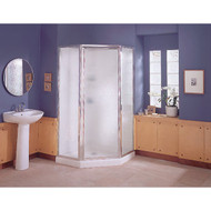 Sterling 38 In. W x 76 In. H White Polypropylene Shower Stall