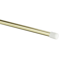 Kenney Strafford 28 In. To 48 In. 7/16 In. Spring Tension Rod  Brass